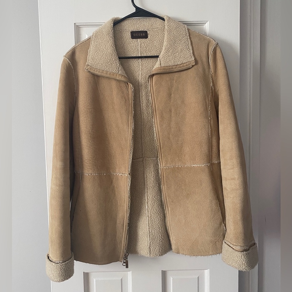 Vintage Guess Shearling Jacket